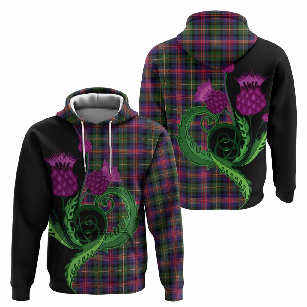 Logan Tartan Hoodie Traditional Scottish Thistle