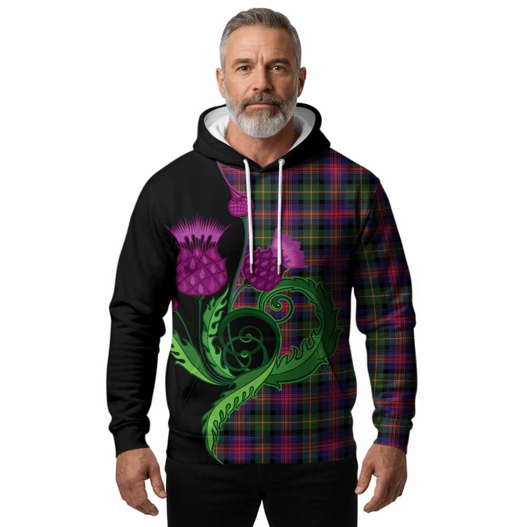 Logan Tartan Hoodie Traditional Scottish Thistle