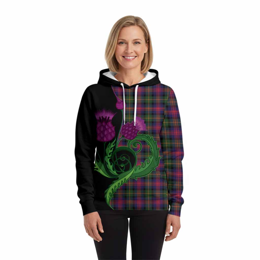 Logan Tartan Hoodie Traditional Scottish Thistle