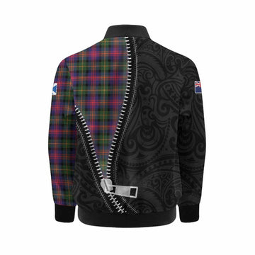 Logan Tartan Kid Bomber Jacket New Zealand Pattern Unique Zipper Stylized