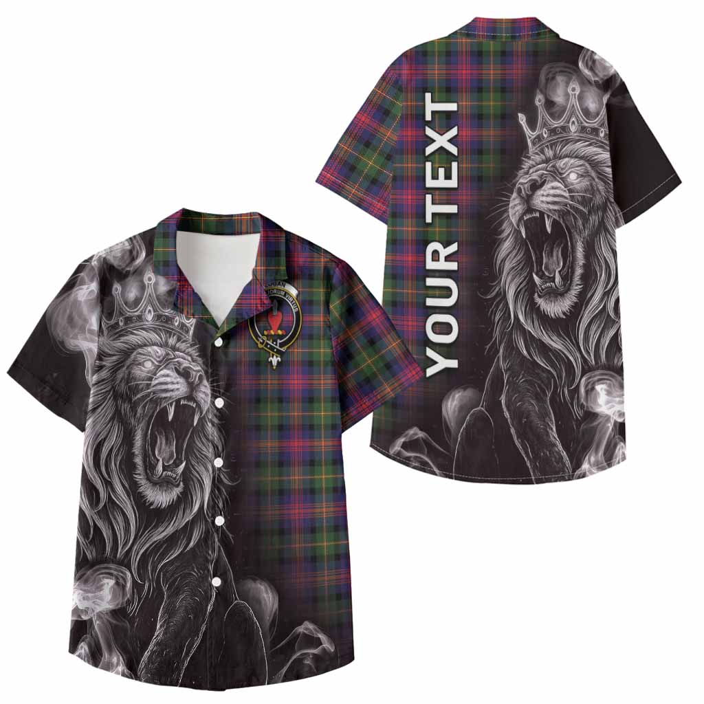 Logan Tartan Kid Hawaiian Shirt Roaring Lion Heritage