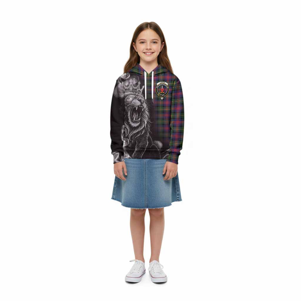 Logan Tartan Kid Hoodie Roaring Lion Heritage
