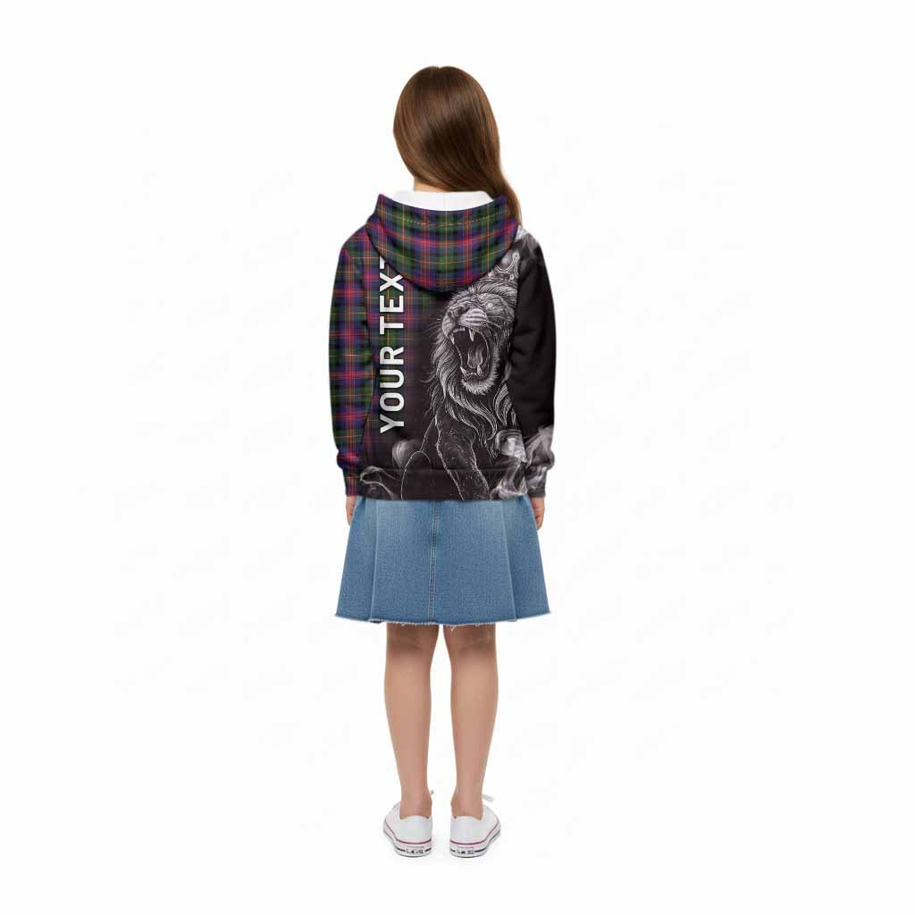 Logan Tartan Kid Hoodie Roaring Lion Heritage