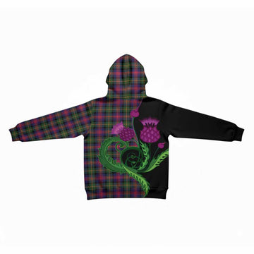 Logan Tartan Kid Hoodie Traditional Scottish Thistle