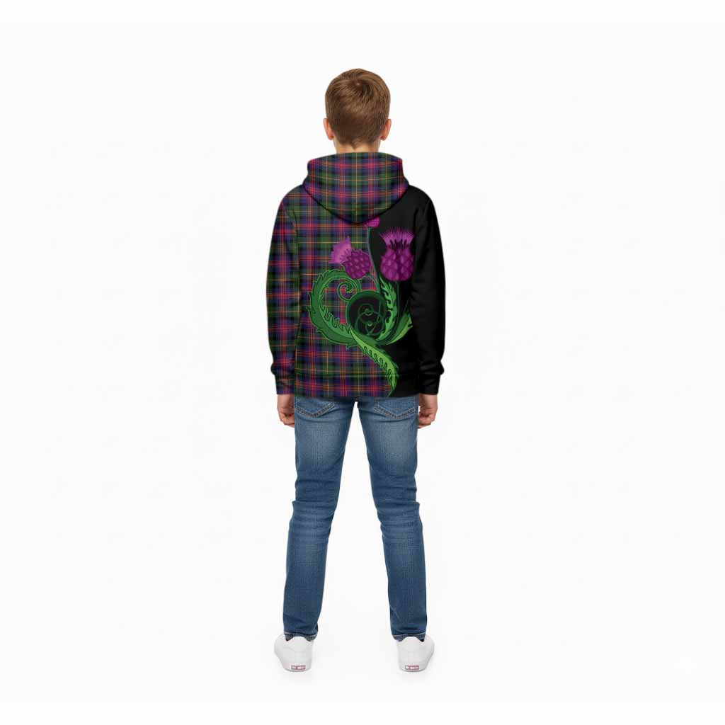 Logan Tartan Kid Hoodie Traditional Scottish Thistle