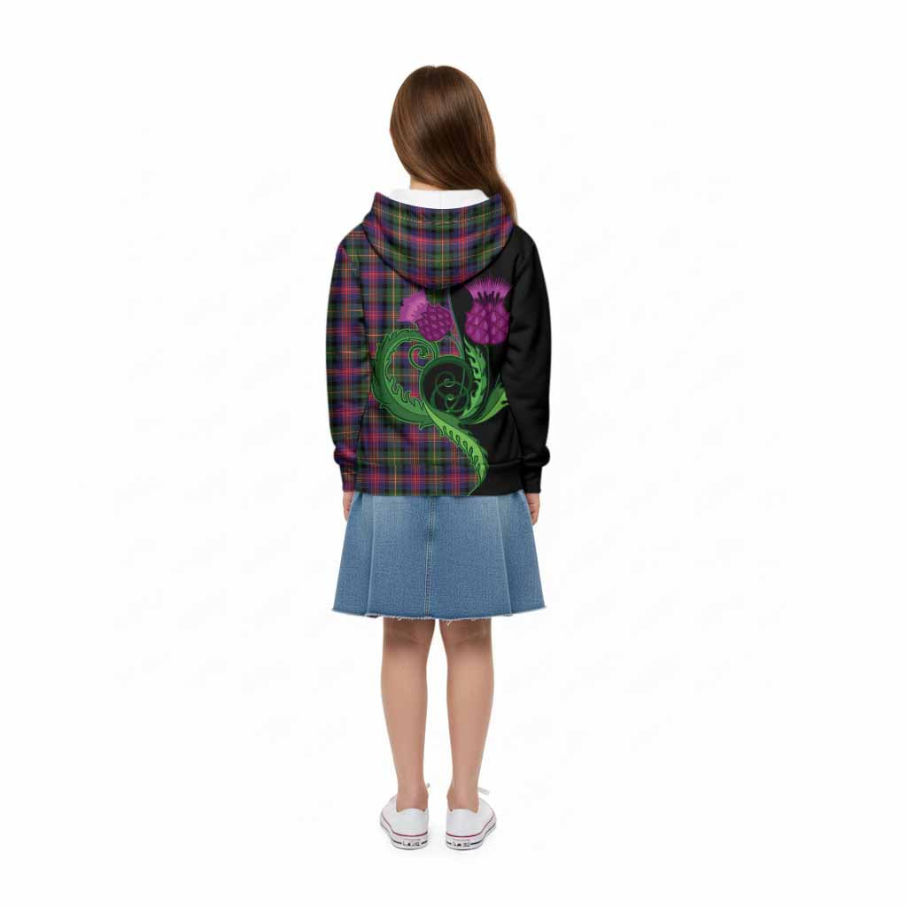 Logan Tartan Kid Hoodie Traditional Scottish Thistle