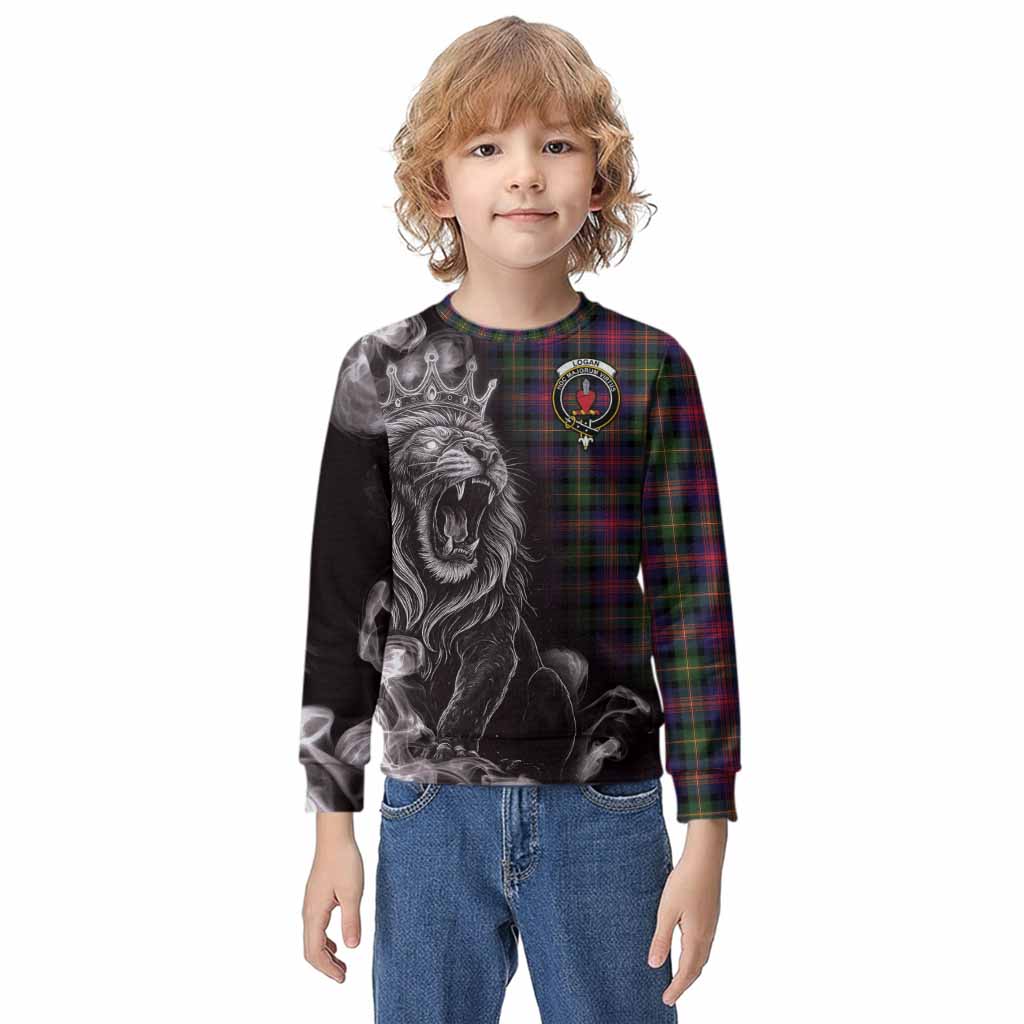 Logan Tartan Kid Knitted Sweatshirt Roaring Lion Heritage