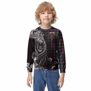 Logan Tartan Kid Knitted Sweatshirt Roaring Lion Heritage