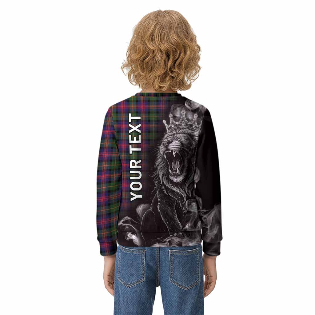 Logan Tartan Kid Knitted Sweatshirt Roaring Lion Heritage