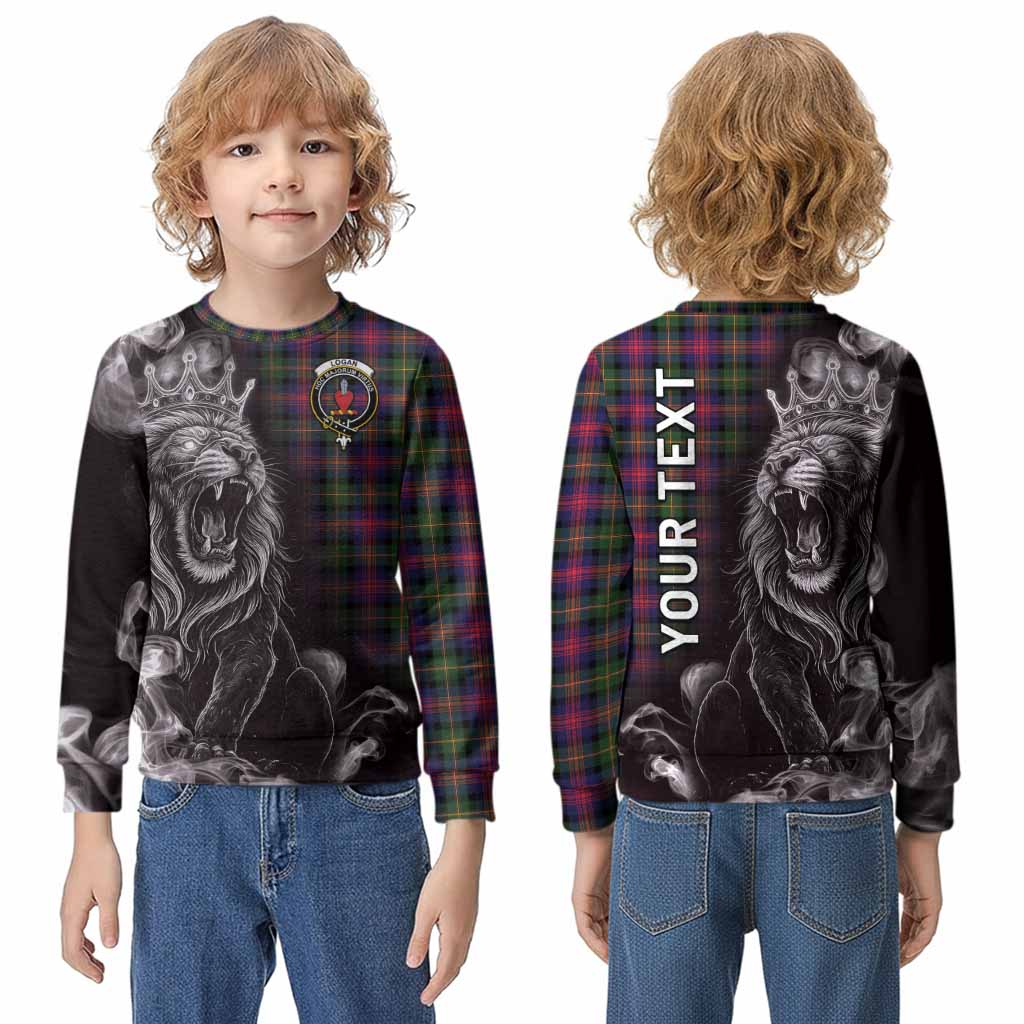 Logan Tartan Kid Knitted Sweatshirt Roaring Lion Heritage