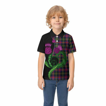 Logan Tartan Kid Polo Shirt Traditional Scottish Thistle