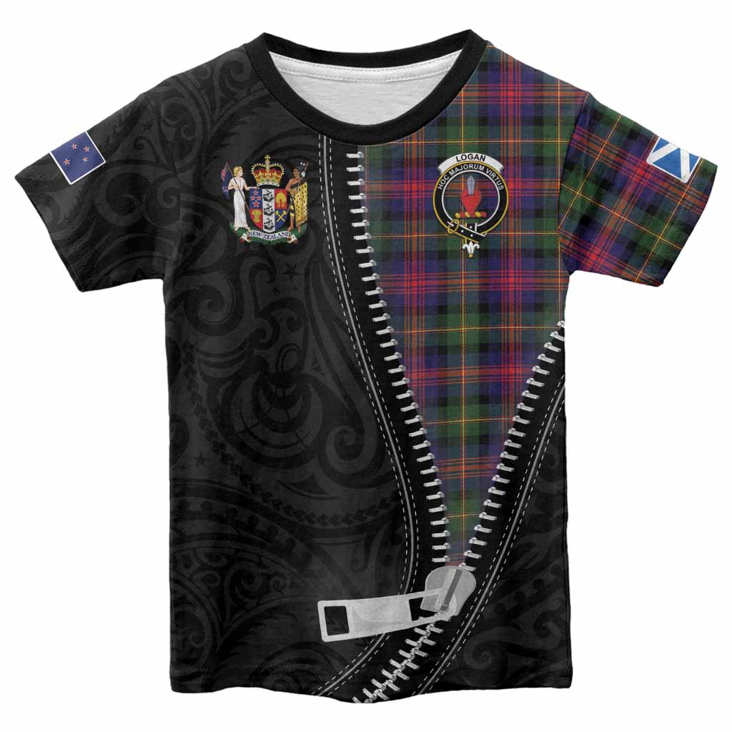 Logan Tartan Kid T-shirt New Zealand Pattern Unique Zipper Stylized