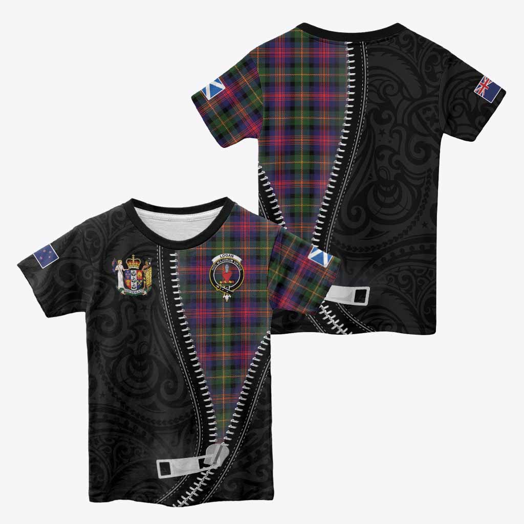 Logan Tartan Kid T-shirt New Zealand Pattern Unique Zipper Stylized