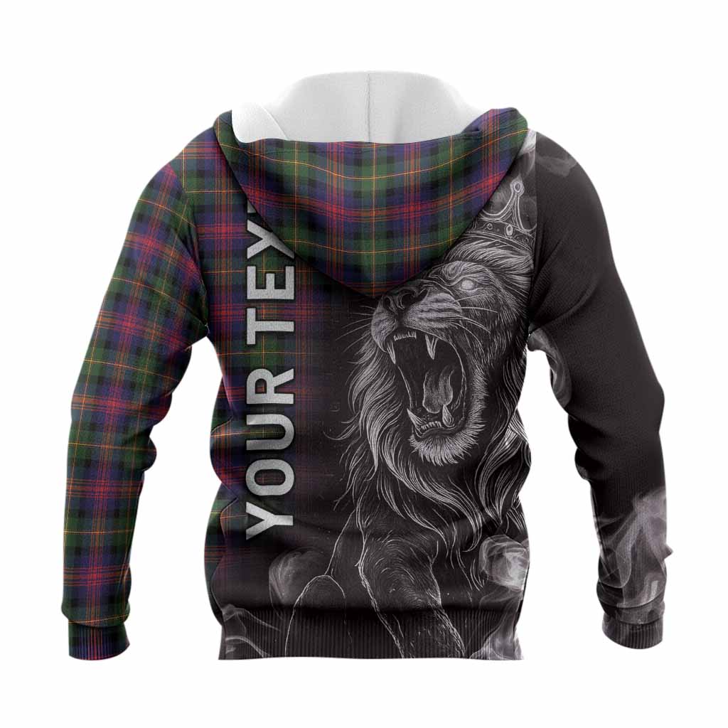 Logan Tartan Knitted Hoodie Roaring Lion Heritage