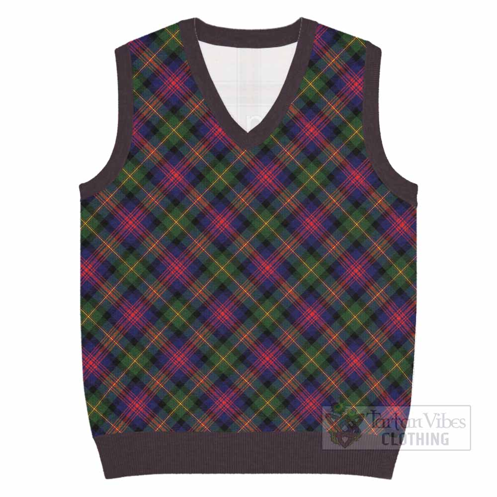 Logan Tartan  Knitted V-Neck Vest Cross Style
