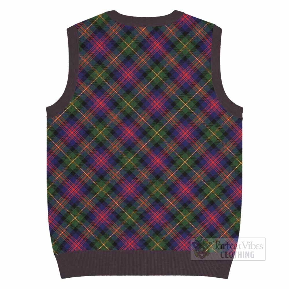 Logan Tartan  Knitted V-Neck Vest Cross Style