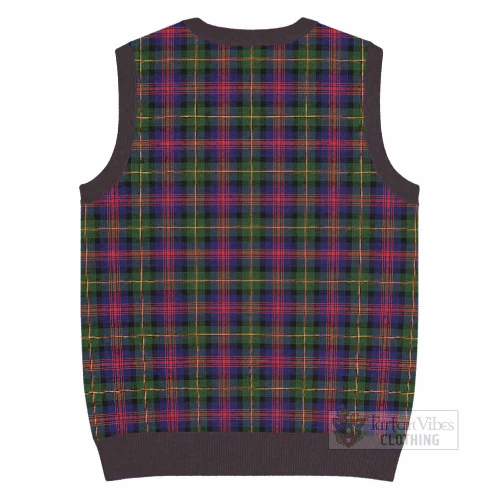 Logan Tartan Knitted V-Neck Vest with Family Crest - Tartan Vibes Clothing
