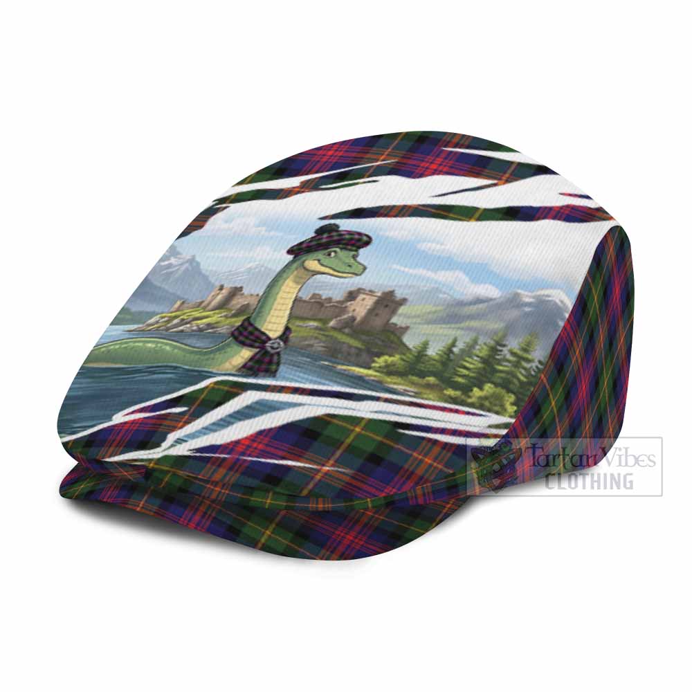 Logan Tartan Loch Ness Monster Scottish Heritage Art Flat Cap, Jeff Cap