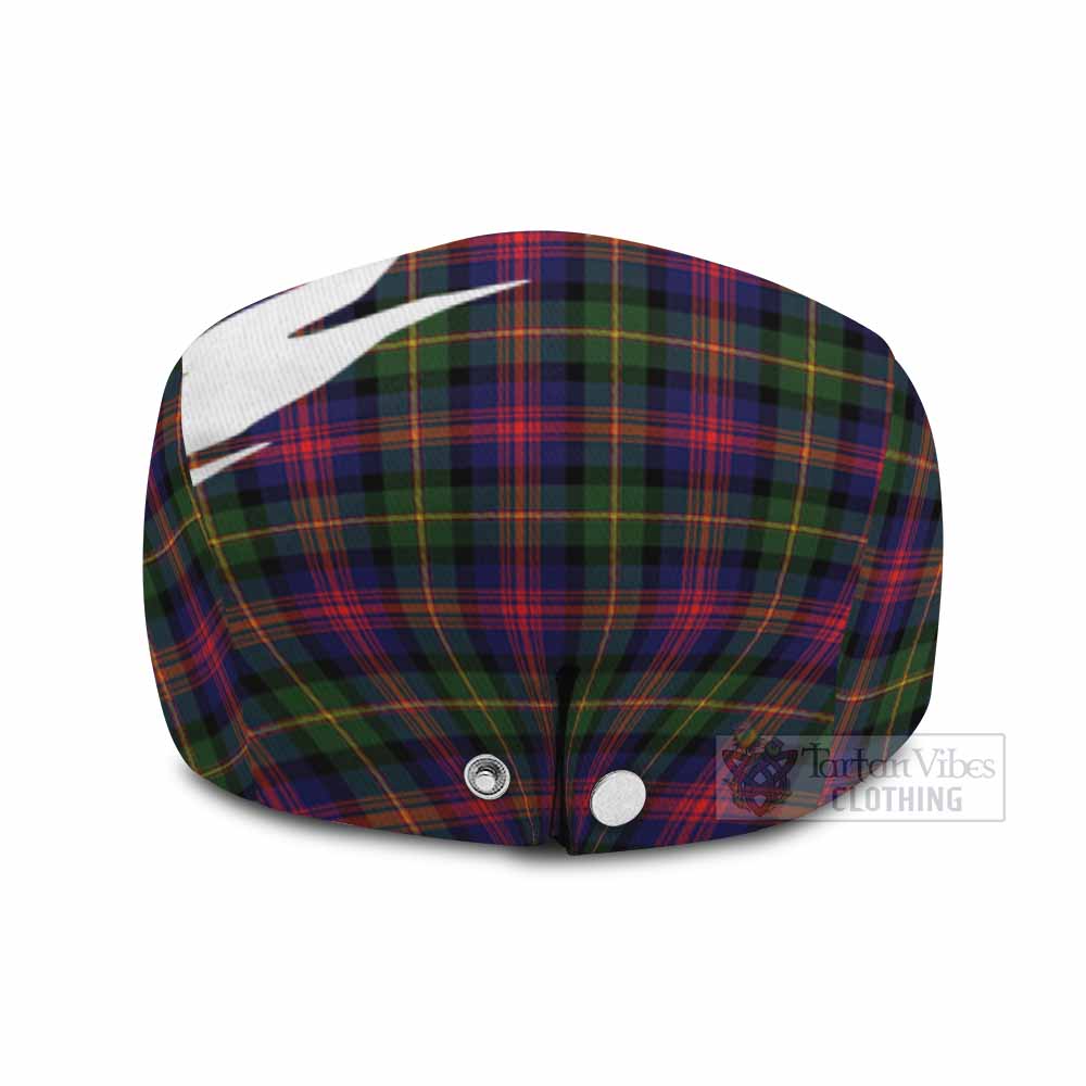 Logan Tartan Loch Ness Monster Scottish Heritage Art Flat Cap, Jeff Cap