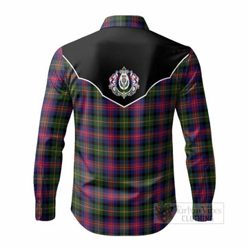 Logan Tartan Long Sleeve Button Shirts Horseshoe Ornament - Tartan Vibes Clothing