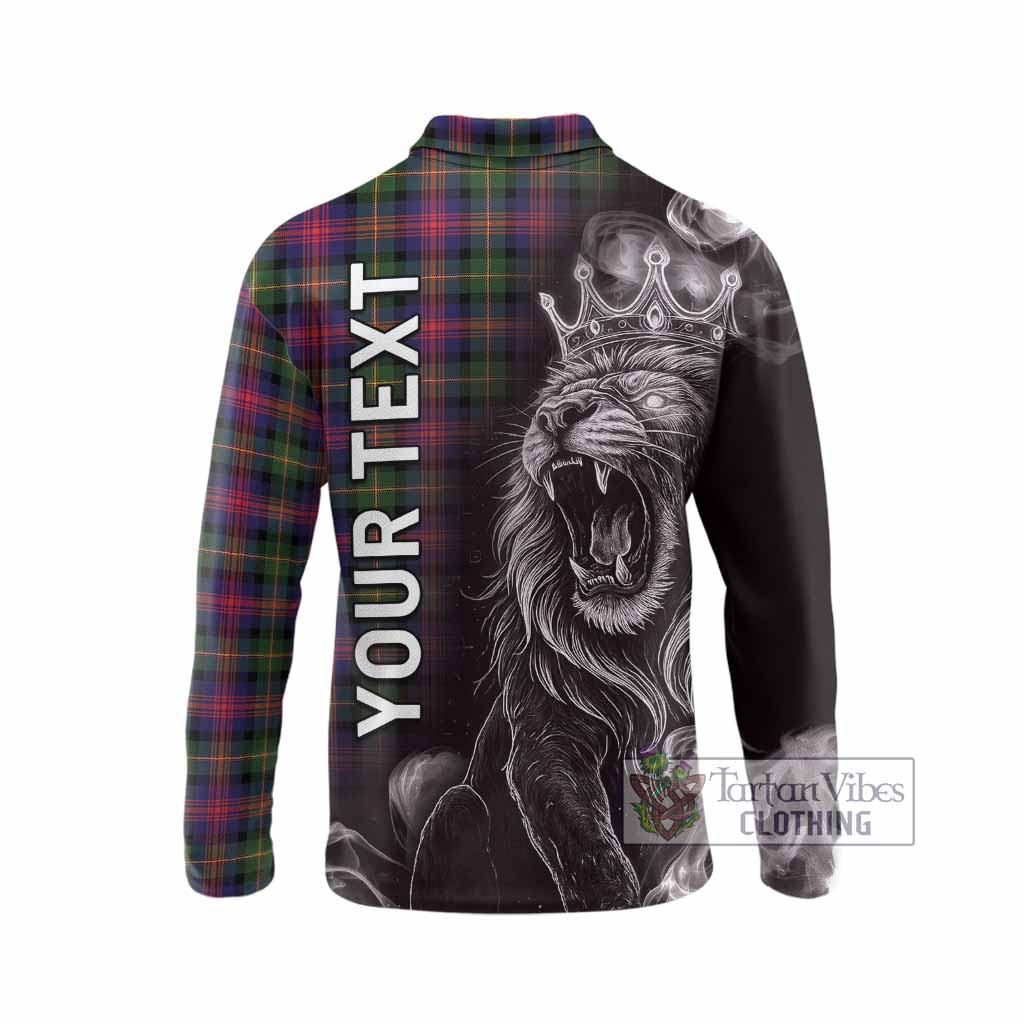 Logan Tartan Long Sleeve Polo Shirt Roaring Lion Heritage