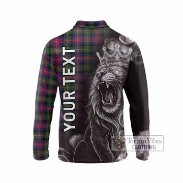 Logan Tartan Long Sleeve Polo Shirt Roaring Lion Heritage