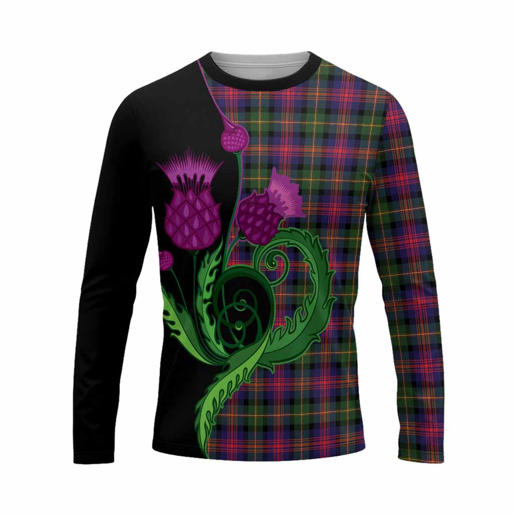Logan Tartan Long Sleeve T-Shirt Traditional Scottish Thistle