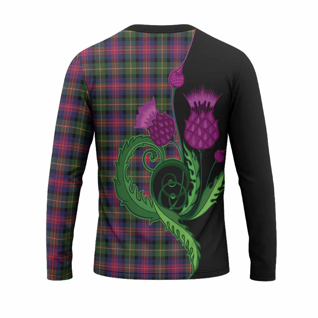 Logan Tartan Long Sleeve T-Shirt Traditional Scottish Thistle