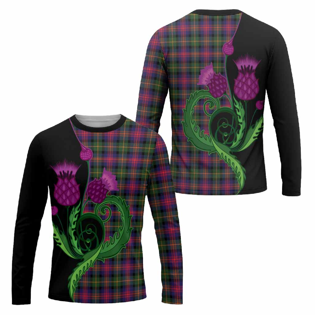 Logan Tartan Long Sleeve T-Shirt Traditional Scottish Thistle
