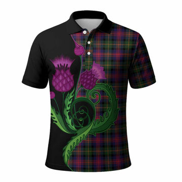 Logan Tartan Polo Shirt Traditional Scottish Thistle
