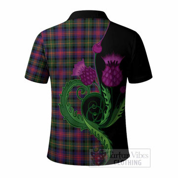 Logan Tartan Polo Shirt Traditional Scottish Thistle
