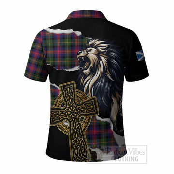 Logan Tartan Scottish Polo Shirt Lion Celtic Heritage