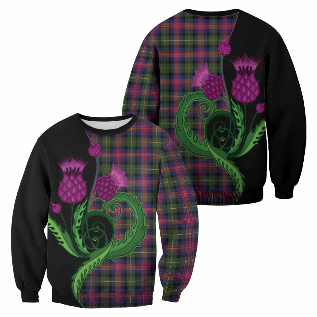 Logan Tartan Sweatshirt Traditional Scottish Thistle