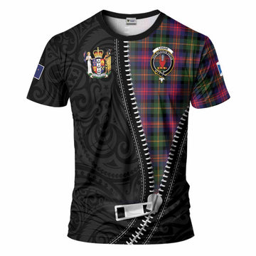 Logan Tartan T-Shirt New Zealand Pattern Unique Zipper Stylized
