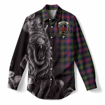 Logan Tartan Women Casual Shirt Roaring Lion Heritage