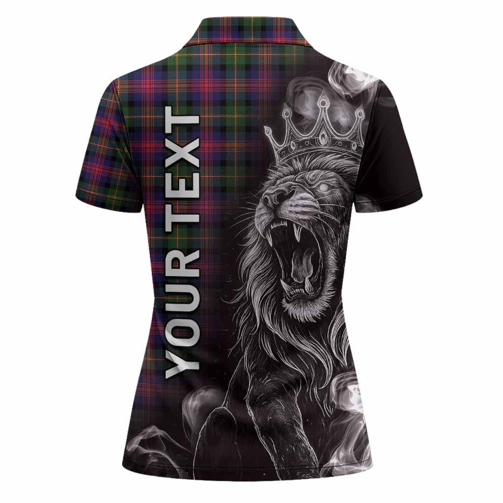 Logan Tartan Women Polo Shirt Roaring Lion Heritage