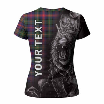 Logan Tartan Women T shirt Roaring Lion Heritage