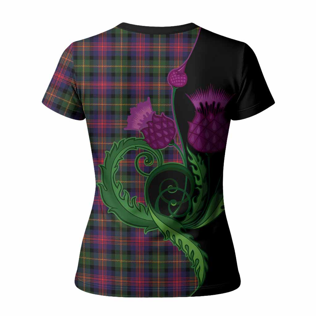 Logan Tartan Women T shirt Traditional Scottish Thistle
