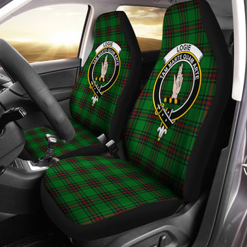 Logie Tartan Car Seat Cover with Family Crest One Size - Tartan Vibes Clothing