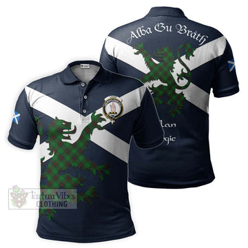 Logie Tartan Lion Rampant Polo Shirt Proudly Display Your Heritage with Alba Gu Brath and Clan Name Kid - Tartan Vibes Clothing
