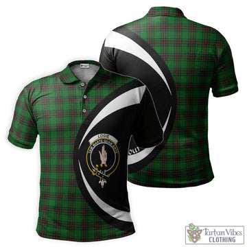 Logie Tartan Men's Polo Shirt with Family Crest Circle Style Kid - Tartan Vibes Clothing