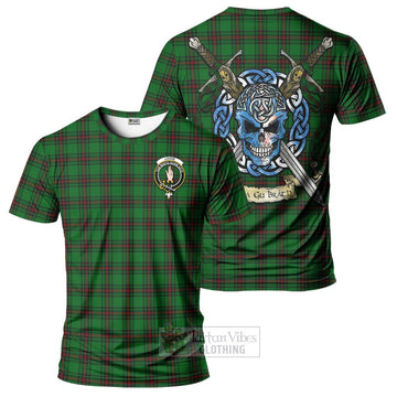 Logie Tartan T-Shirt with Family Crest Celtic Skull Style Kid's Shirt - Tartan Vibes Clothing