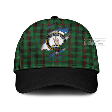 Logie Tartan Classic Cap with Family Crest In Me Style