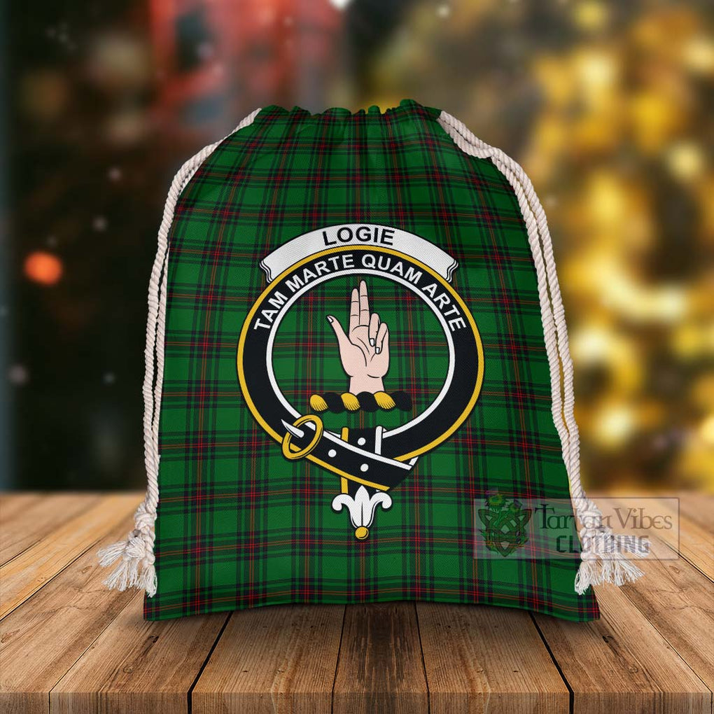 Logie Tartan Christmas Santa's Bag with Family Crest - Tartan Vibes Clothing