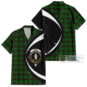 Logie Tartan Hawaiian Shirt with Family Crest Circle Style Kid - Tartan Vibes Clothing