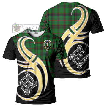 Logie Tartan T-Shirt with Family Crest and Celtic Symbol Style Kid's Shirt - Tartan Vibes Clothing