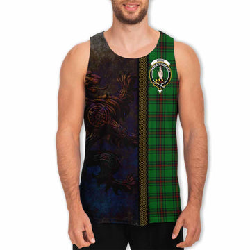 Logie Tartan Family Crest Men's Tank Top Alba Gu Brath Be Brave Lion Ancient Style Men - Tartan Vibes Clothing