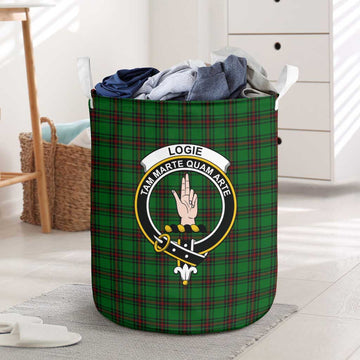 Logie Tartan Laundry Basket with Family Crest One Size - Tartan Vibes Clothing