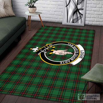 Logie Tartan Area Rug with Family Crest L 59*86 inch (150x220 cm) - Tartan Vibes Clothing