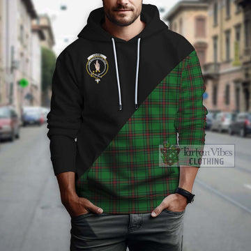 Logie Tartan Hoodie with Family Crest and Military Logo Style - Tartan Vibes Clothing